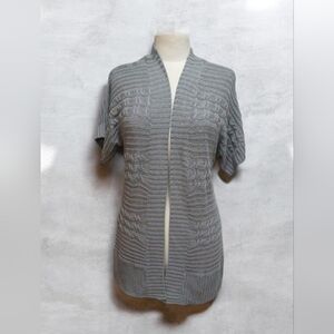 Studio Works Light Gray Open-Front Cardigan